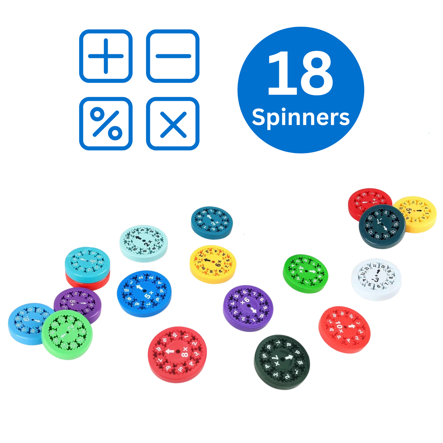 Complete Math 18 Spinner Pack